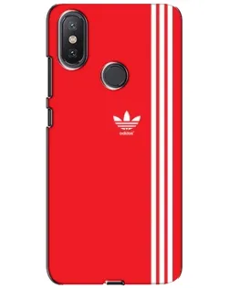 Чохол для Xiaomi Mi A2 Lite з картинкою «Червоний мінімалізм Adidas»