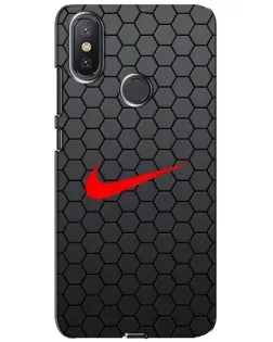 Чохол для Xiaomi Mi A2 Lite з картинкою «Nike — карбонова сітка» Чохол для Xiaomi Mi A2 Lite з картинкою «Nike — карбонова сітка»