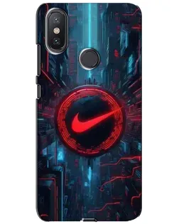 Чохол для Xiaomi Mi A2 Lite з картинкою «Техногенний стиль Nike»