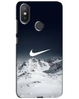Чохол для Xiaomi Mi A2 Lite з картинкою «Nike — зимові гори»