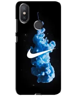 Чохол для Xiaomi Mi A2 Lite з картинкою «Nike та синій дим»