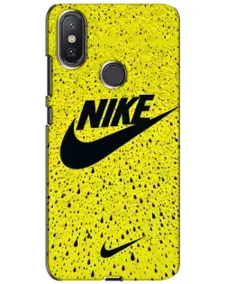 Чохол для Xiaomi Mi A2 Lite з картинкою «Жовтий текстурний Nike»