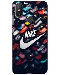 Чохол для Xiaomi Mi A2 Lite з картинкою «Колекція кросівок Nike»