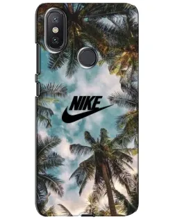 Чохол для Xiaomi Mi A2 Lite з картинкою «Тропічний принт Nike»