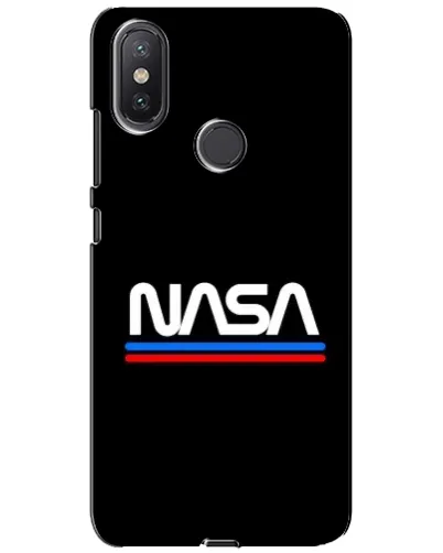 Чохол для Xiaomi Mi A2 Lite з картинкою «NASA — класика Red Blue» Чохол для Xiaomi Mi A2 Lite з картинкою «NASA — класика Red Blue»