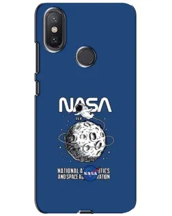 Чохол для Xiaomi Mi A2 Lite з картинкою «NASA — місячна місія»