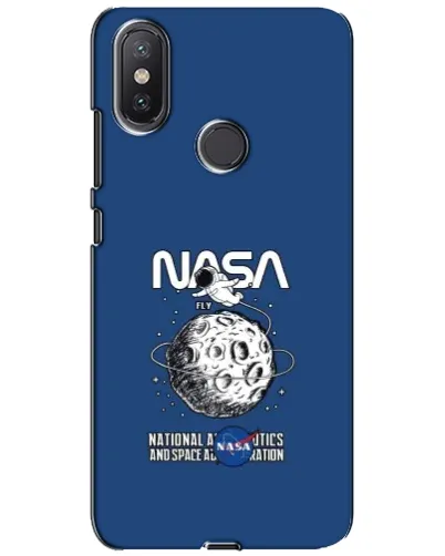 Чохол для Xiaomi Mi A2 Lite з картинкою «NASA — місячна місія» Чохол для Xiaomi Mi A2 Lite з картинкою «NASA — місячна місія»