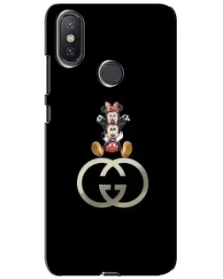 Чохол для Xiaomi Mi A2 Lite з картинкою «Мінні Маус на лого»