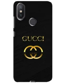 Чохол для Xiaomi Mi A2 Lite з картинкою «Золотий логотип Gucci»