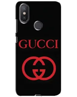 Чохол для Xiaomi Mi A2 Lite з картинкою «Gucci — червоний логотип»