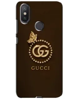 Чохол для Xiaomi Mi A2 Lite з картинкою «Gucci — золотий метелик»