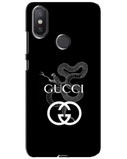 Чохол для Xiaomi Mi A2 Lite з картинкою «Gucci — срібна змія»