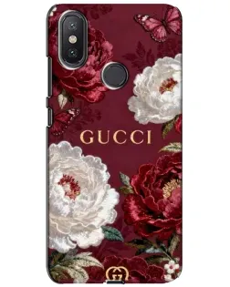Чохол для Xiaomi Mi A2 Lite з картинкою «Gucci — бордові троянди» Чохол для Xiaomi Mi A2 Lite з картинкою «Gucci — бордові троянди»