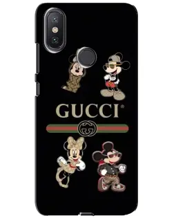 Чохол для Xiaomi Mi A2 Lite з картинкою «Gucci — герої Disney та монограма» Чохол для Xiaomi Mi A2 Lite з картинкою «Gucci — герої Disney та монограма»