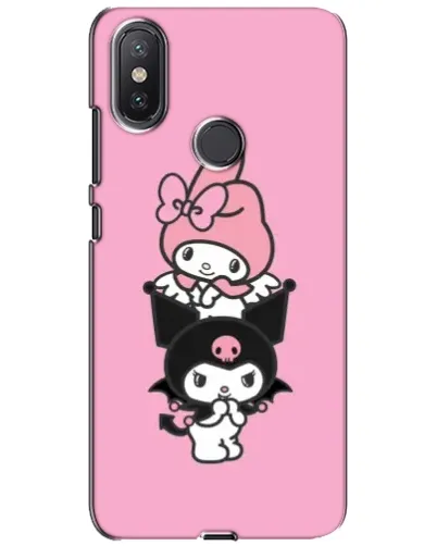 Чехол для Xiaomi Mi A2 Lite с картинкой «Трио My Melody и Kuromi» Чехол для Xiaomi Mi A2 Lite с картинкой «Трио My Melody и Kuromi»
