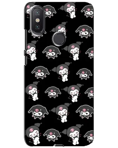Чехол для Xiaomi Mi A2 Lite с картинкой «Черный паттерн Kuromi» Чехол для Xiaomi Mi A2 Lite с картинкой «Черный паттерн Kuromi»