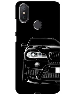 Чохол для Xiaomi Mi A2 Lite з картинкою «Темний силует BMW»