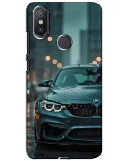 Чохол для Xiaomi Mi A2 Lite з картинкою «BMW у вогнях міста»