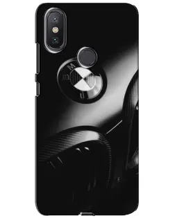 Чохол для Xiaomi Mi A2 Lite з картинкою «Емблема BMW — макро»