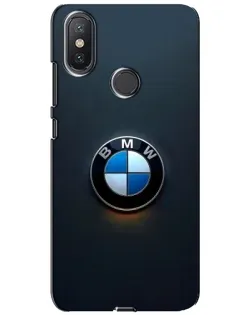 Чохол для Xiaomi Mi A2 Lite з картинкою «Логотип BMW — мінімалізм»