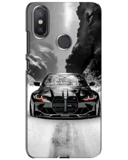 Чехол для Xiaomi Mi A2 Lite с картинкой «BMW — акварельный дрифт»