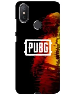 Чехол для Xiaomi Mi A2 Lite с картинкой «Яркий логотип PUBG»