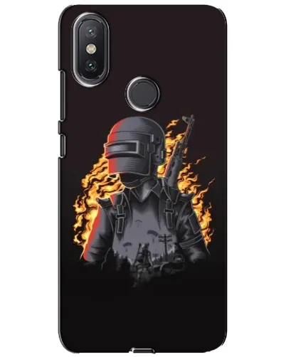 Чохол для Xiaomi Mi A2 Lite з картинкою «PUBG — вогняний силует» Чохол для Xiaomi Mi A2 Lite з картинкою «PUBG — вогняний силует»