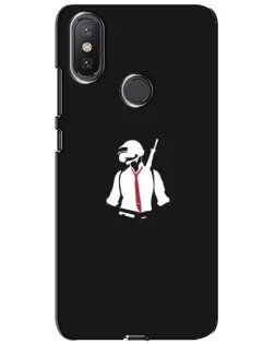 Чохол для Xiaomi Mi A2 Lite з картинкою «PUBG — силует воїна»
