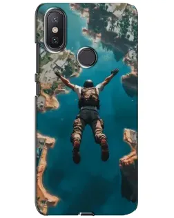 Чохол для Xiaomi Mi A2 Lite з картинкою «PUBG — вільне падіння»
