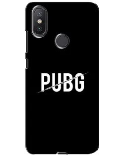 Чохол для Xiaomi Mi A2 Lite з картинкою «PUBG — білий логотип»