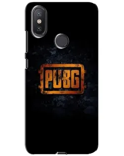 Чохол для Xiaomi Mi A2 Lite з картинкою «PUBG — золотий логотип»