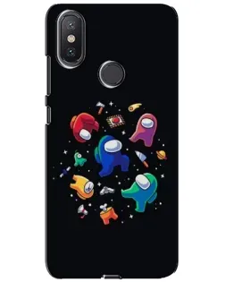 Чохол для Xiaomi Mi A2 Lite з картинкою «Among Us космос»