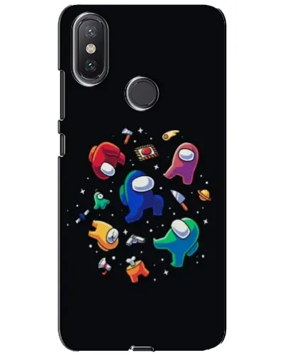 Чохол для Xiaomi Mi A2 Lite з картинкою «Among Us космос»