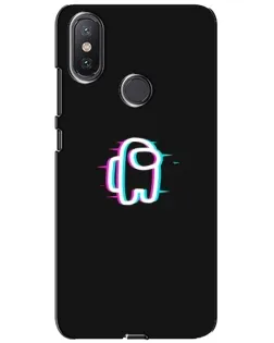 Чохол для Xiaomi Mi A2 Lite з картинкою «Among Us неон»
