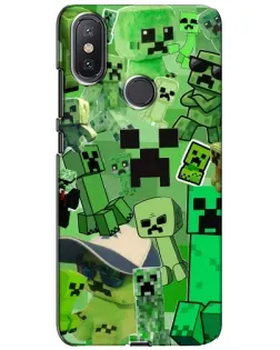 Чохол для Xiaomi Mi A2 Lite з картинкою «Кріпери Minecraft» Чохол для Xiaomi Mi A2 Lite з картинкою «Кріпери Minecraft»