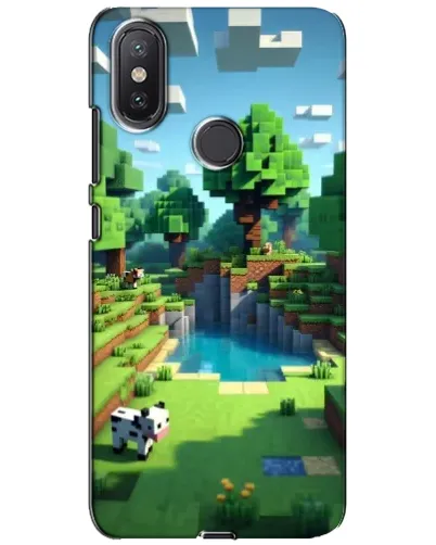 Чохол для Xiaomi Mi A2 Lite з картинкою «Minecraft літній день»