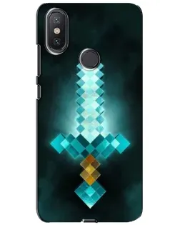Чохол для Xiaomi Mi A2 Lite з картинкою «Алмазний меч неон»