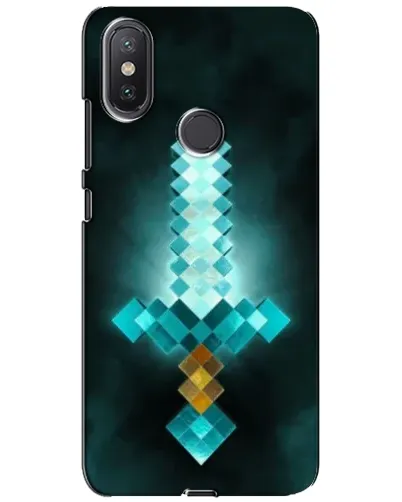 Чохол для Xiaomi Mi A2 Lite з картинкою «Алмазний меч неон»