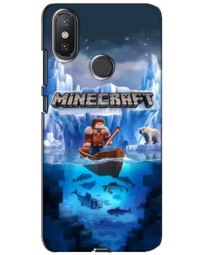 Чохол для Xiaomi Mi A2 Lite з картинкою «Minecraft льодянийсвіт»