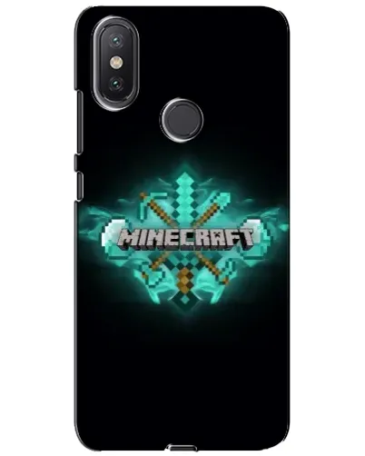 Чохол для Xiaomi Mi A2 Lite з картинкою «Minecraft Diamond лого»
