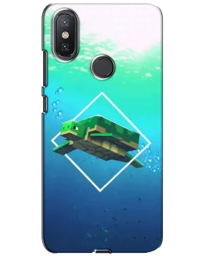Чохол для Xiaomi Mi A2 Lite з картинкою «Черепаха Minecraft»