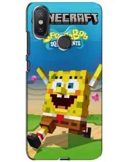 Чехол для Xiaomi Mi A2 Lite с картинкой «Губка Боб Minecraft» Чехол для Xiaomi Mi A2 Lite с картинкой «Губка Боб Minecraft»