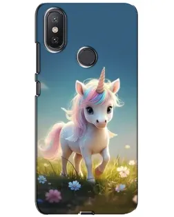 Чохол для Xiaomi Mi A2 Lite з картинкою «Єдиноріг на галявині»