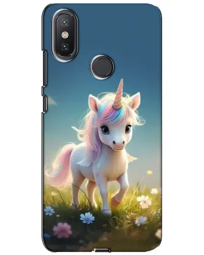 Чохол для Xiaomi Mi A2 Lite з картинкою «Єдиноріг на галявині»