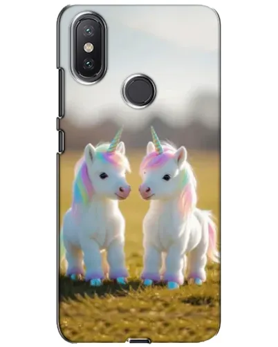 Чохол для Xiaomi Mi A2 Lite з картинкою «Пара єдинорогів»