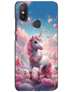 Чохол для Xiaomi Mi A2 Lite з картинкою «Єдиноріг серед хмар»