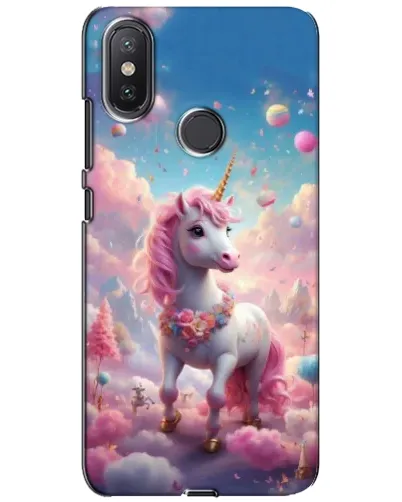 Чохол для Xiaomi Mi A2 Lite з картинкою «Єдиноріг серед хмар»
