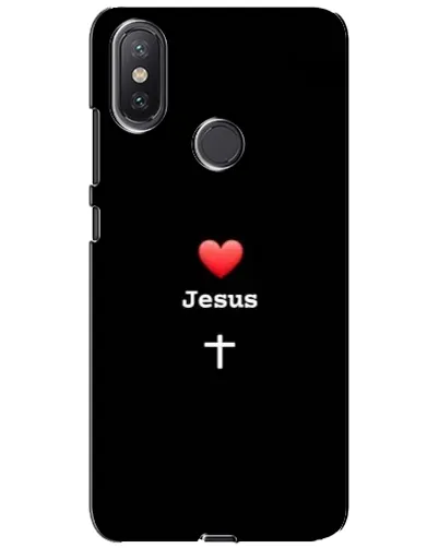 Чохол для Xiaomi Mi A2 Lite з картинкою «Серце - Jesus»