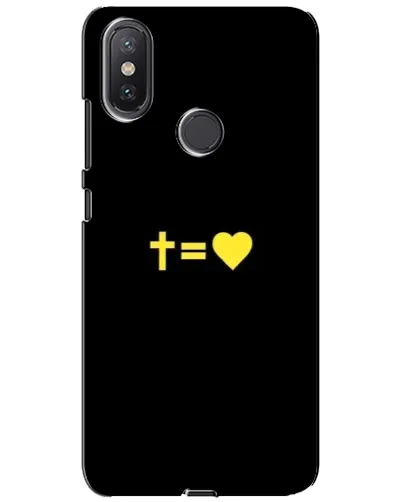 Чохол для Xiaomi Mi A2 Lite з картинкою «Серце та Хрест»
