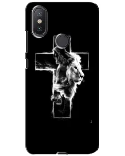 Чохол для Xiaomi Mi A2 Lite з картинкою «Сяючий хрест Jesus»